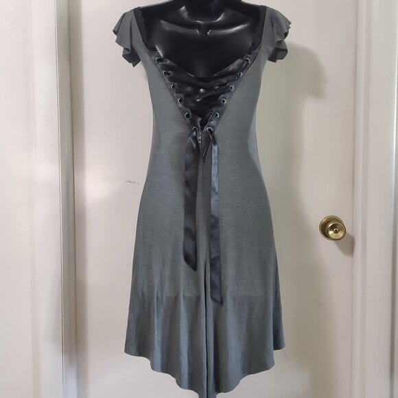 Lip Service Step in Time Teal Tunic Top or Dress Size Small EXCELLENT - Picture 7 of 15